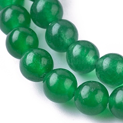 Gefärbt natürliche Jade Perlen Stränge&nbsp;JB6mm-05