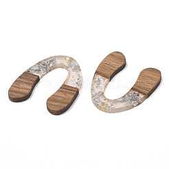 Подвески из прозрачной смолы и вощеного ореха&nbsp;RESI-Q211-01B