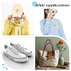 120 шт. 3 цвета компьютеризированная вышивка ткань утюгом / пришить патчи&nbsp;DIY-MA0006-79