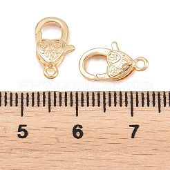 真鍮カニカン  ハート  18KGP本金メッキ  13x7.5x4.5mm  穴：1.2mm&nbsp;KK-H287-08I-G