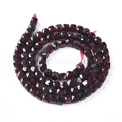 Гранат природный бисер нитей G-L537-007