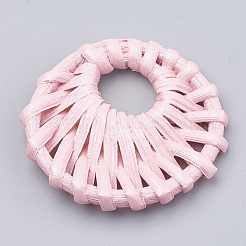 Ciondolo a mano canna dipinta / pendenti intrecciati in rattan&nbsp;WOVE-N007-03E