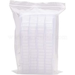 304ステンレススチールビーズピンセット  プラスチック製ビーズ収納容器とラベル貼付機  ステンレス鋼色  13x22.5x5.5cm  64個/セット&nbsp;TOOL-PH0016-77