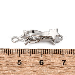 Замки из латуни с микропейвом и прозрачным фианитом KK-C075-27P