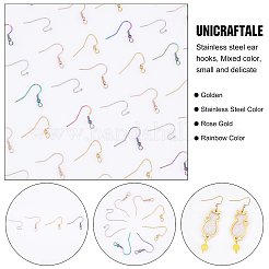 120 шт. 4 стиля крючков для сережек из нержавеющей стали 304 STAS-UN0034-15