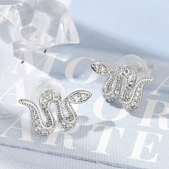 Серьги-гвоздики из циркония EJEW-P301-17P