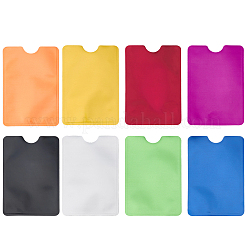 32 шт. 8-цветный держатель для удостоверения личности из алюминия и пластика&nbsp;AJEW-CN0004-15