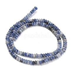 Натуральное синее пятно нитки из бисера яшмы G-L635-A12-4x2mm