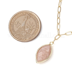 Collane a catena in ottone con graffetta da donna&nbsp;NJEW-JN04981