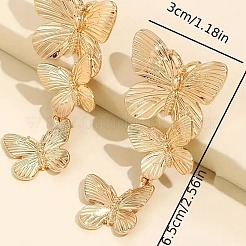 Серьги-гвоздики из сплава в форме бабочки&nbsp;FS-WG3D962-01