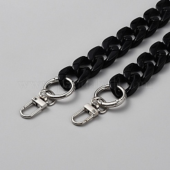 Catene estensibili per borse con catena a maglie cubane in acrilico&nbsp;AJEW-WH20130-186B
