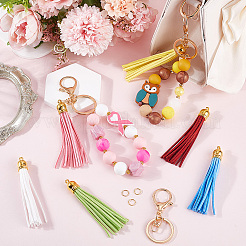 Наборы для самостоятельного изготовления брелока-тассе из искусственной замши&nbsp;DIY-SP0002-43G