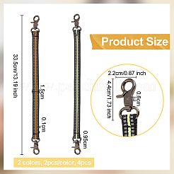 4 шт. 2-х цветные полиэстеровые крючки для изоленты FIND-OC0002-88