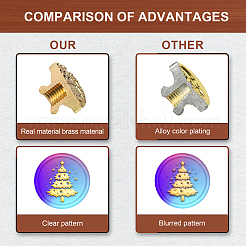 Набор штампов сургучной печати на рождественскую тему&nbsp;AJEW-WH0208-967