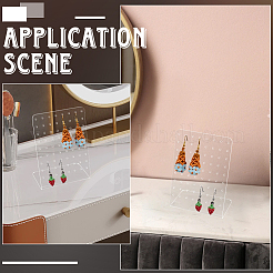 Акриловый дисплей серьги стойки&nbsp;LS-EDIS-WH20003-03B