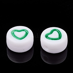 Белые крафт-акриловые бусины MACR-SZ0001-38