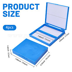 Cajas de tinción de portaobjetos de microscopio de plástico&nbsp;AJEW-WH0796-77