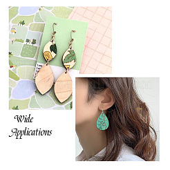 Наборы для изготовления сережек с подвесками своими руками WOOD-TA0001-44