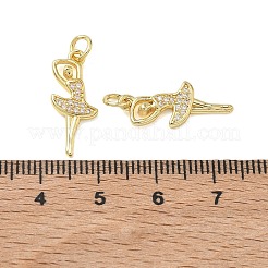 Colgante micropavé cubic zirconia de latón&nbsp;KK-T085-15D-G