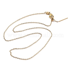 Ионное покрытие (ip) регулируемые ожерелья из нержавеющей стали 304 с цепочкой&nbsp;NJEW-K270-06G