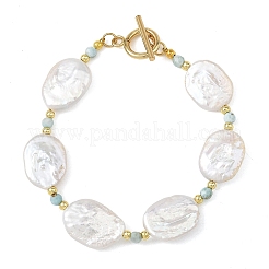 Armbänder aus ovalen&nbsp;BJEW-JB14338