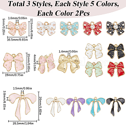 30шт 15 стиля сплава эмалевые подвески&nbsp;ENAM-SC0005-68