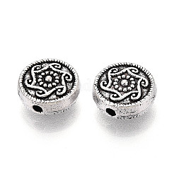 Сплавочные овальные бусины тибетского стиля &nbsp;TIBEB-T004-13AS