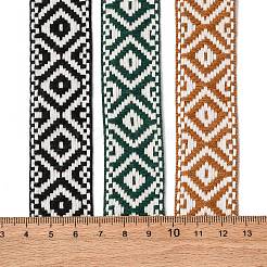 15 Yards 3 Farben Nylon Rhombus Jacquardband&nbsp;OCOR-WR0001-60