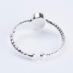 Регулируемые натуральные наручные кольца из агатового манжета RJEW-E147-G