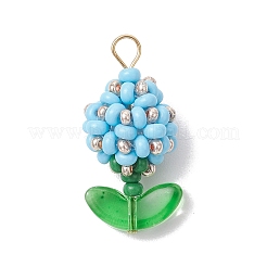 Подвески-бутоны из стеклянных бусинок&nbsp;PALLOY-MZ00760