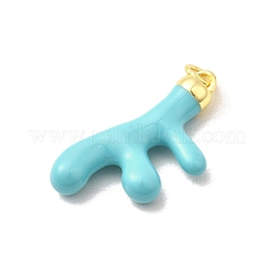 Латунь эмаль подвески&nbsp;KK-I378-06G