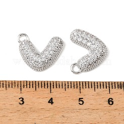 Anhänger aus Messing und klarem Zirkonia&nbsp;KK-G558-03P