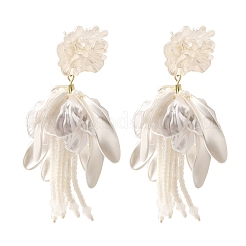 Серьги-гвоздики из сплава и 925 стерлингового серебра и акрила EJEW-Q013-06A