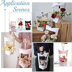 12 комплект картонных коробок 3 цветов с ручками из полиэстера&nbsp;CON-CA0001-017