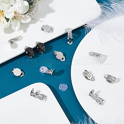 60 шт. фурнитура для сережек-клипс 2 размера из нержавеющей стали 304 STAS-UN0040-60