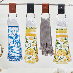 4шт 2-х цветное кольцо для держателя полотенец из искусственной кожи&nbsp;DIY-GA0008-85