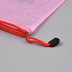 Sacs de rangement à fermeture éclair en maille de nylon pour tuiles de mahjong&nbsp;ABAG-WH0044-84A