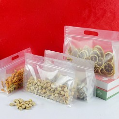 Прозрачная пластиковая сумка с замком на молнии X-OPP-L003-01E