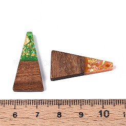 Подвески из непрозрачной смолы и орехового дерева RESI-T060-01M