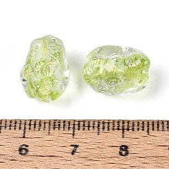 Ручной стеклянные фольга бисер пряди&nbsp;FOIL-N033-02E