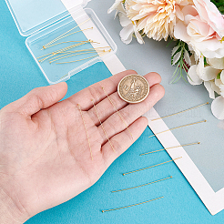 20 шт. 925 булавки с головкой из стерлингового серебра&nbsp;STER-PH0003-20