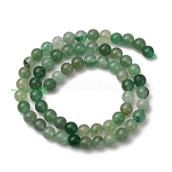 Природный зеленый авантюрин круглых бусин пряди G-S150-6mm-4