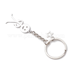 2 шт. брелок из нержавеющей стали 304 KEYC-JKC01163