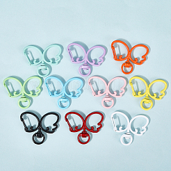 20 шт. 10-цветные поворотные застежки-бабочки из цинкового сплава с покрытием из краски для выпечки&nbsp;FIND-SC0017-45