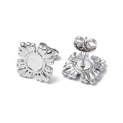 Фурнитура для сережек-гвоздиков из нержавеющей стали марки 304&nbsp;STAS-F286-14P