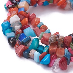 Нити бусин из пресноводных ракушек BSHE-L039-04