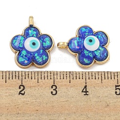 Pendenti in resina traslucida del malocchio&nbsp;KK-M219-22G-07