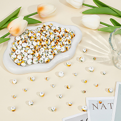 200шт 4 стиля фарфоровые бусины ручной работы&nbsp;PORC-ME0001-08