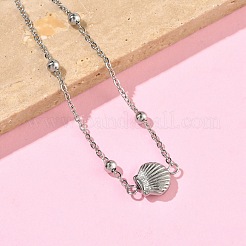 Braccialetti a maglie in acciaio inossidabile 304 con tema vita marina&nbsp;BJEW-F534-02P