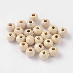 Des perles en bois naturel&nbsp;WOOD-Q017-6mm-06-LF